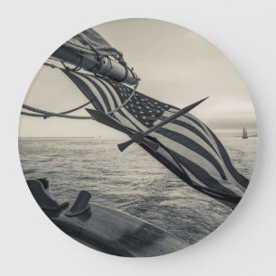 Massachusetts, Gloucester, Schooner Festival 5 Large Clock