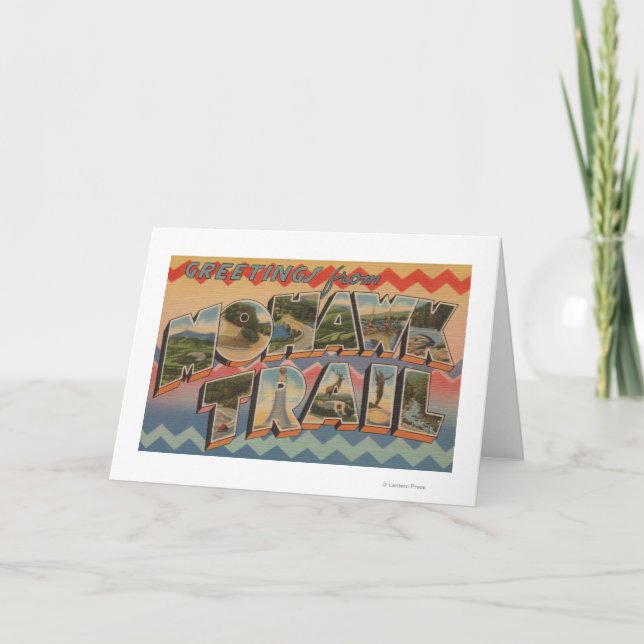 Massachusetts - Greetings from Mohawk Trail Card (Front)