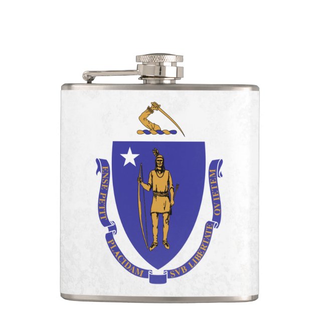 Massachusetts Hip Flask (Front)