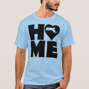 Massachusetts Home Heart State Tees T-Shirt