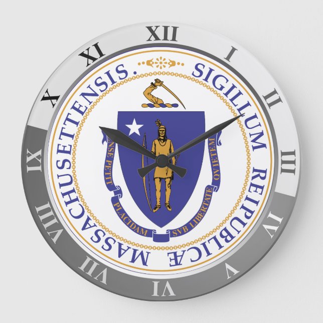 Massachusetts Large Clock (Front)