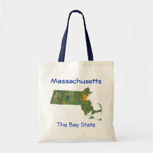 Massachusetts Map Bag