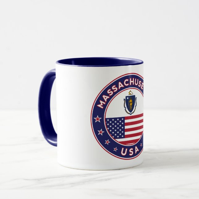 Massachusetts, Massachusetts sticker, phone case Mug (Front Left)