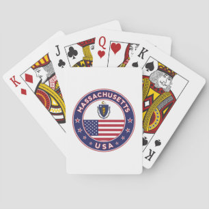 Massachusetts, Massachusetts sticker, phone case Playing Cards