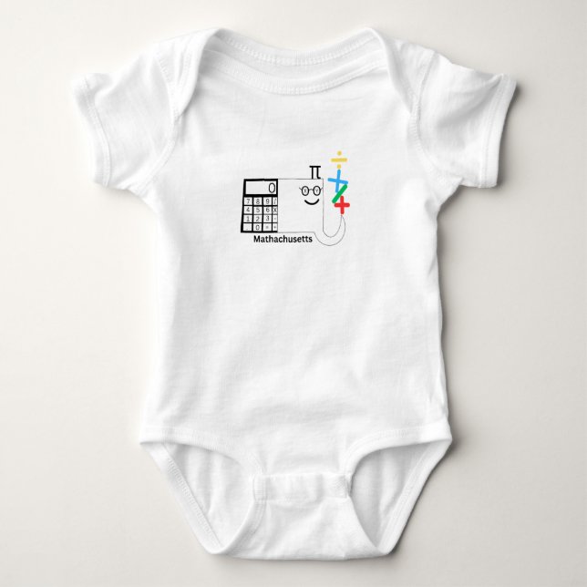 Massachusetts Mathachusetts Baby Bodysuit (Front)