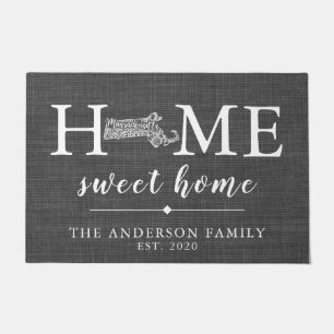 MASSACHUSETTS Personalised State Doormat