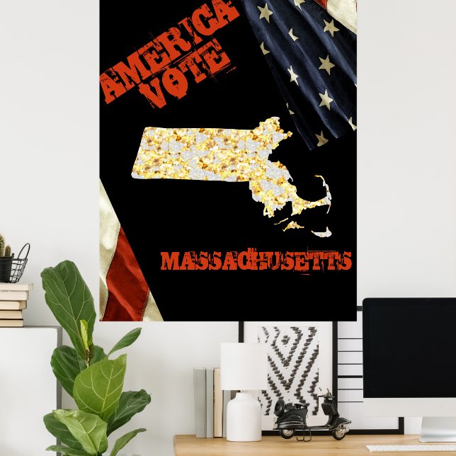 MASSACHUSETTS  POSTER (Home Office)