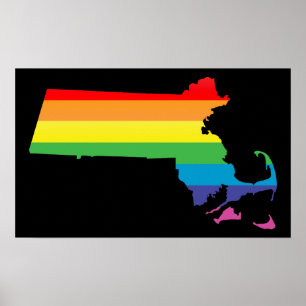 massachusetts pride. poster