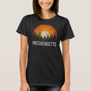 Massachusetts Retro Style Vintage 80s Men Women T-Shirt