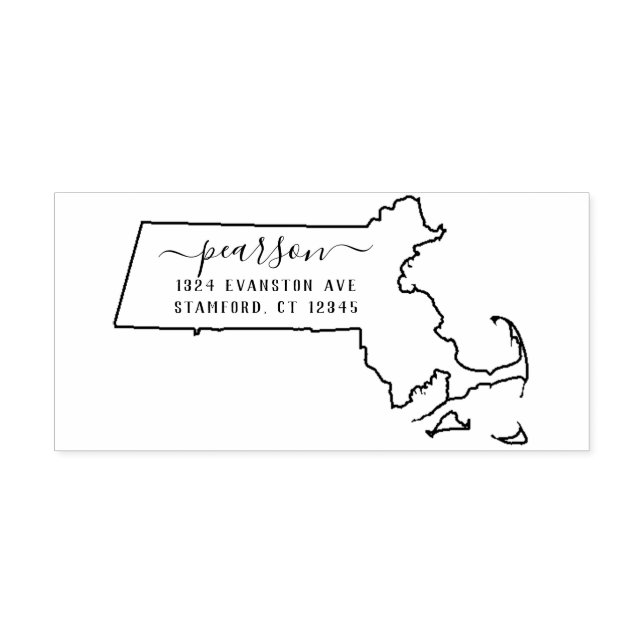 Massachusetts Return Address Stamp Self-Inking (Design)