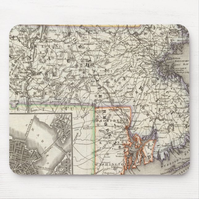Massachusetts, Rhode Island 2 Mouse Pad (Front)