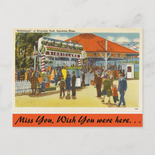 Massachusetts, Riverside Park, Agawam Postcard