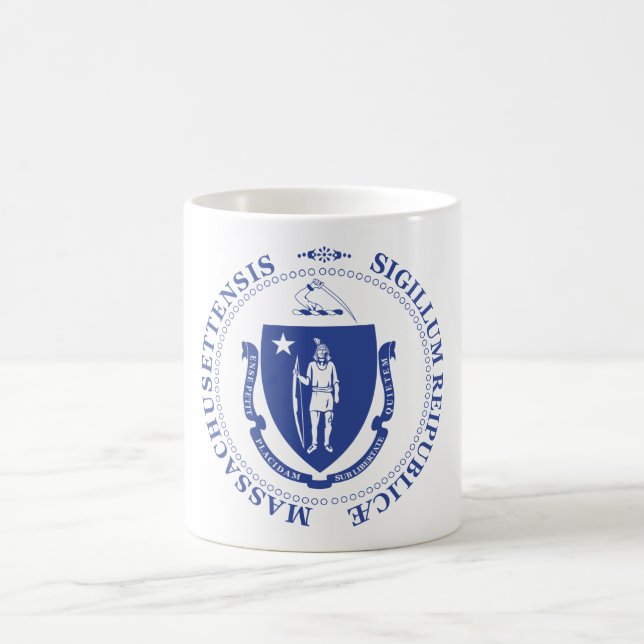 Massachusetts sign coffee mug (Center)