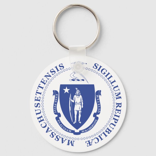 Massachusetts sign key ring (Front)