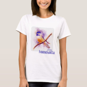 Massachusetts State Bird, the Chickadee T-Shirt
