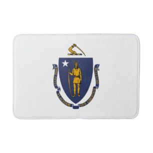 Massachusetts State Flag Bath Mat