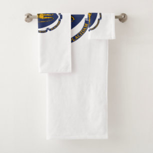 Massachusetts State Flag Bath Towel Set