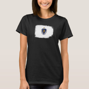 Massachusetts State Flag Boston Worcester New Engl T-Shirt