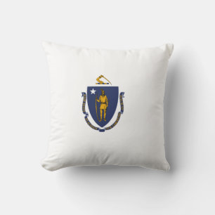 Massachusetts State Flag Cushion