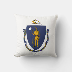 Massachusetts State Flag Cushion