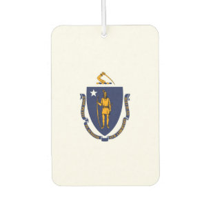 Massachusetts State Flag Design Car Air Freshener