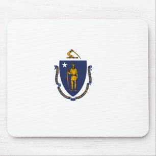 Massachusetts State Flag Mouse Pad