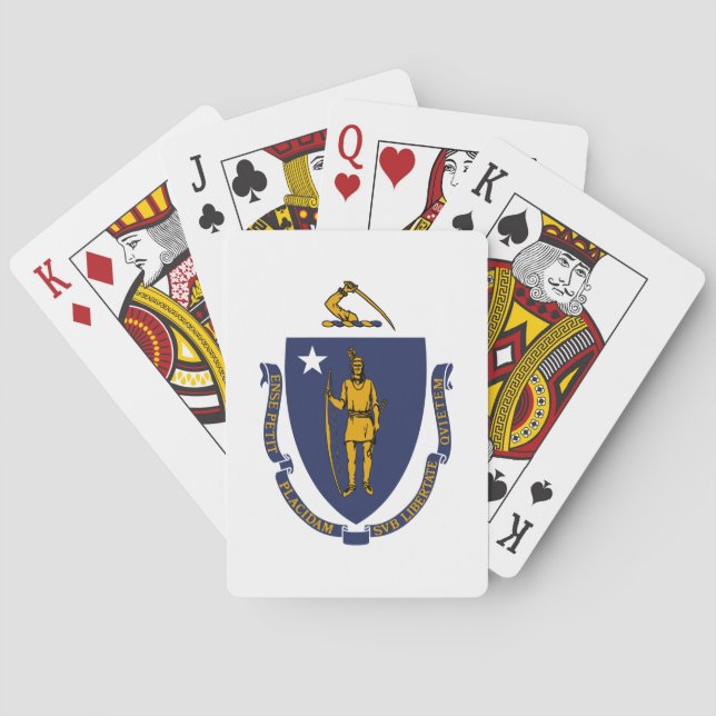 Massachusetts State Flag Playing Cards (Back)