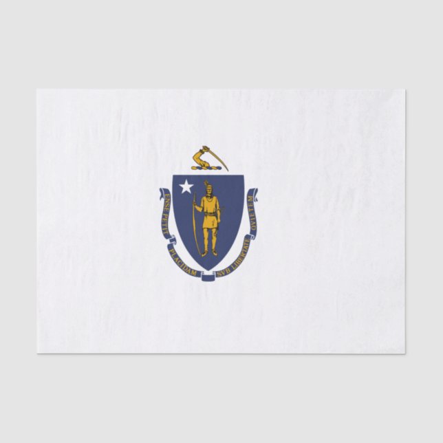 Massachusetts State Flag Tissue Paper (Front)