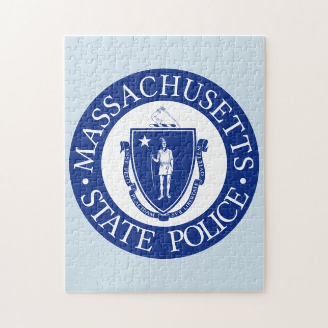 Massachusetts State Seal. Jigsaw Puzzle (Vertical)