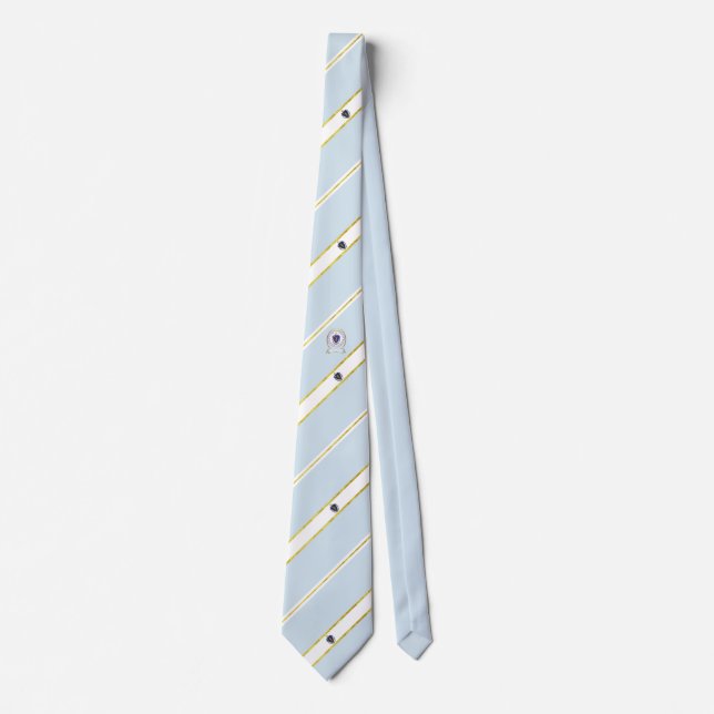 Massachusetts stripes flag tie (Front)