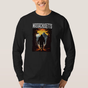 Massachusetts Sunset retro 70s vintage hiking camp T-Shirt