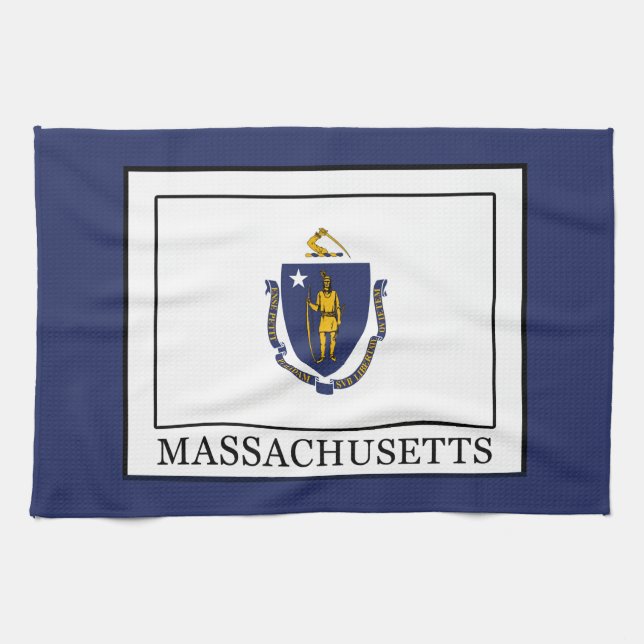 Massachusetts Tea Towel (Horizontal)