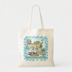 Massachusetts tote bag
