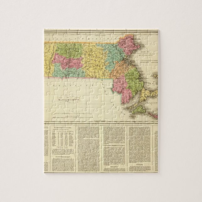 Massachusetts US Jigsaw Puzzle (Vertical)