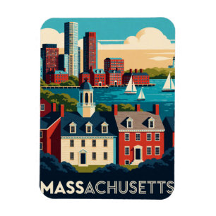 Massachusetts USA New England History Coast Travel Magnet