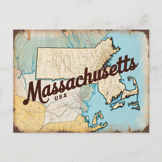 Massachusetts, USA Postcard (Front)
