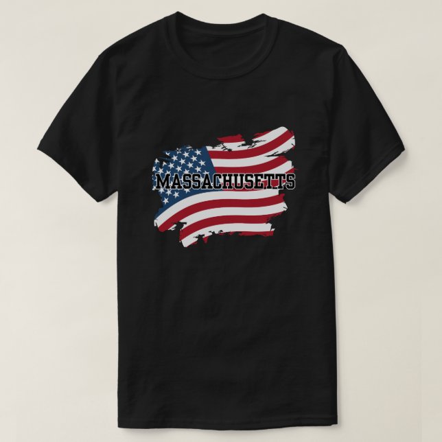 Massachusetts USA T-Shirt (Design Front)