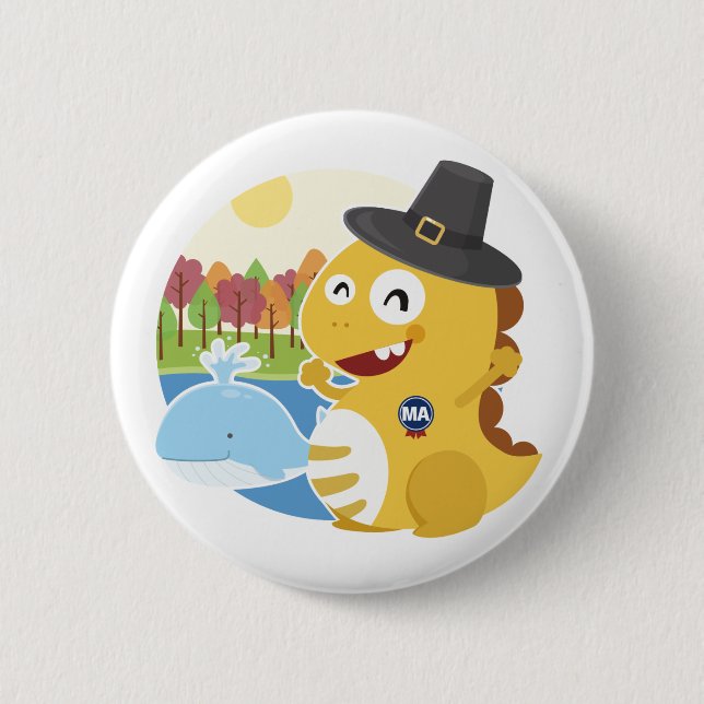 Massachusetts VIPKID Button (Front)