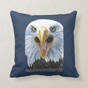 MassachusettsEagle Up Close Cushion