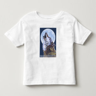 MassachusettsHowling Wolf Toddler T-Shirt