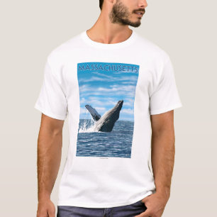 MassachusettsHumpback Whale Scene T-Shirt