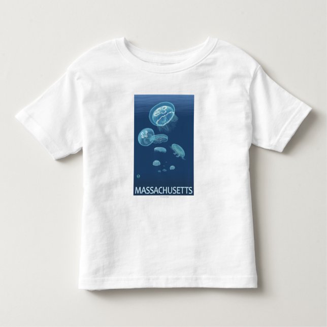 MassachusettsJellyfish Scene Toddler T-Shirt (Front)