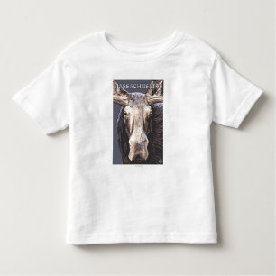 MassachusettsMoose Up Close Toddler T-Shirt