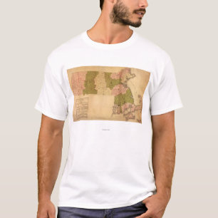 MassachusettsPanoramic MapMassachusetts T-Shirt