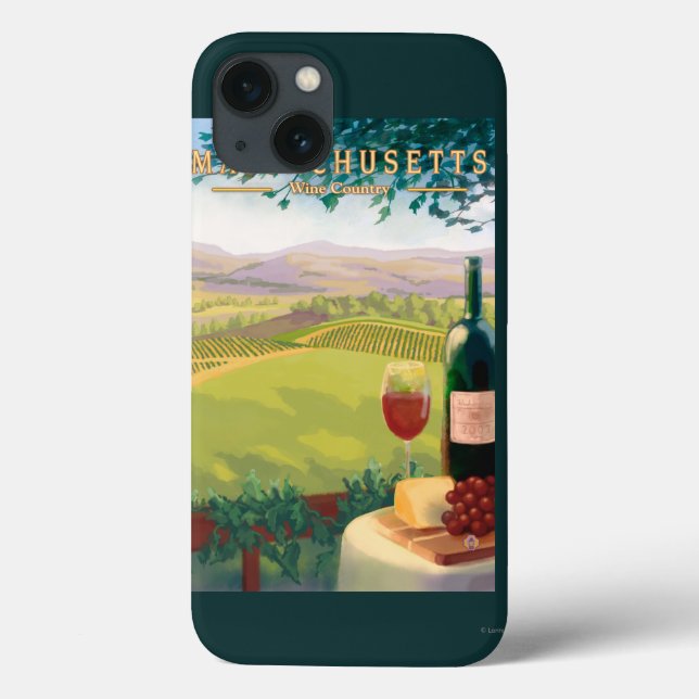 MassachusettsWine Country Scene Case-Mate iPhone Case (Back)