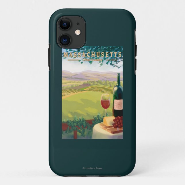 MassachusettsWine Country Scene Case-Mate iPhone Case (Back)