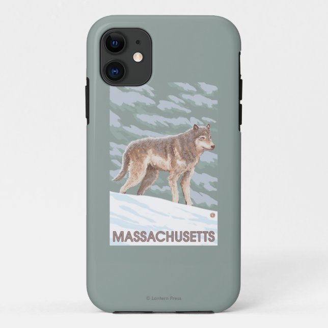 MassachusettsWolf Scene Case-Mate iPhone Case (Back)