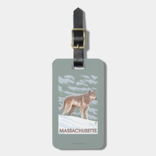 MassachusettsWolf Scene Luggage Tag