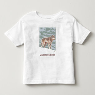 MassachusettsWolf Scene Toddler T-Shirt