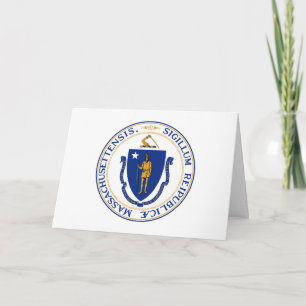 Massachusite Seal, Seal of Massachusetts Card